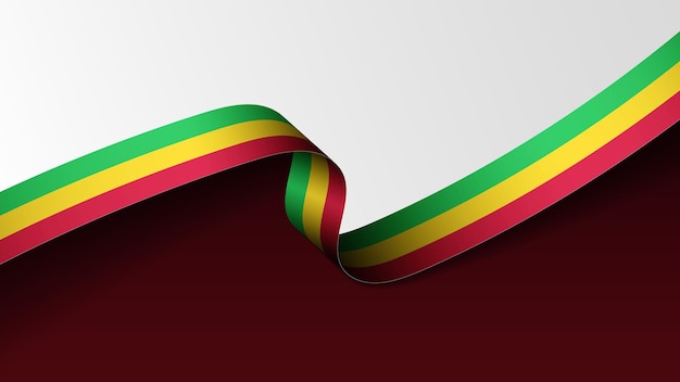 Mali ribbon flag background Element of impact for the use you want to make of it