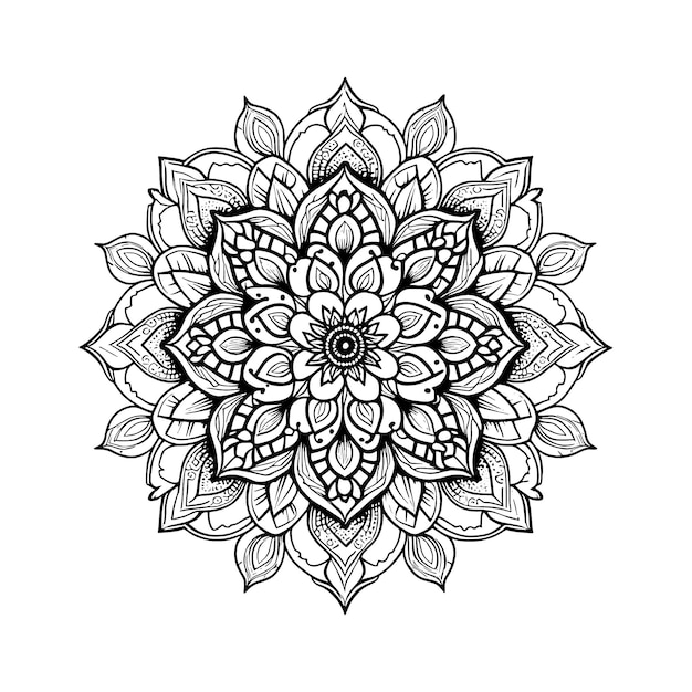Mandala design Vektor Ornamental luksus mandala mandala mønster mandala tegning blomst mandala