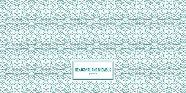 mandala made of hexagonal and rhombus shape pattern