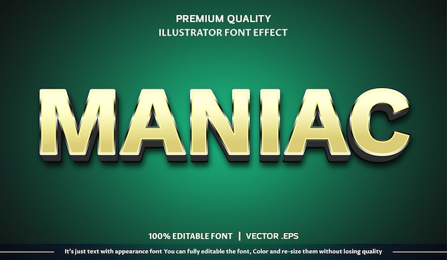 Maniac font effect