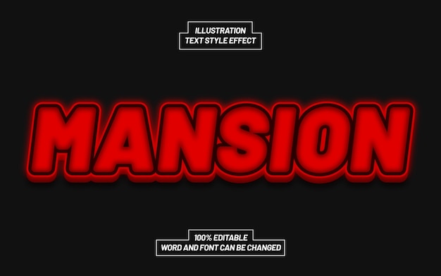 Mansion  Bold Text Style Effect