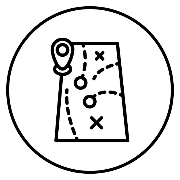 map icon vector image can be used for mining and crafting