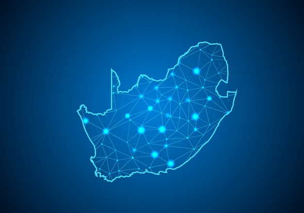 Map of South Africa.