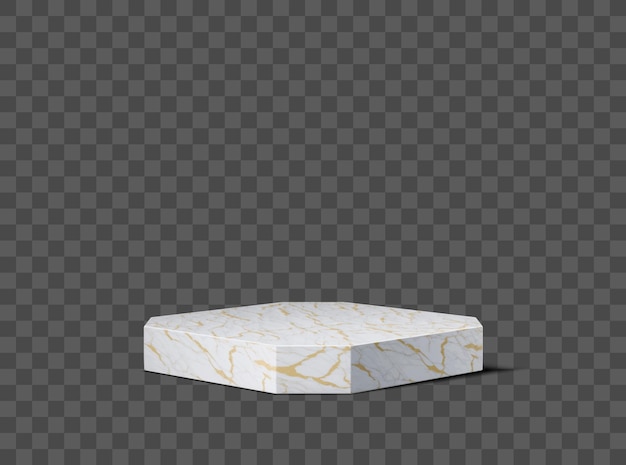 Marble stone podium stage 3d showroom display