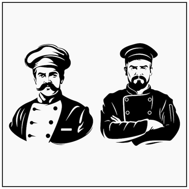Master chef profession silhouette