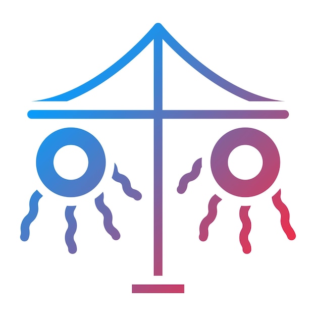 Maypole icon vector image Can be used for Festa Junina