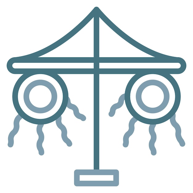 Maypole icon vector image Can be used for Festa Junina
