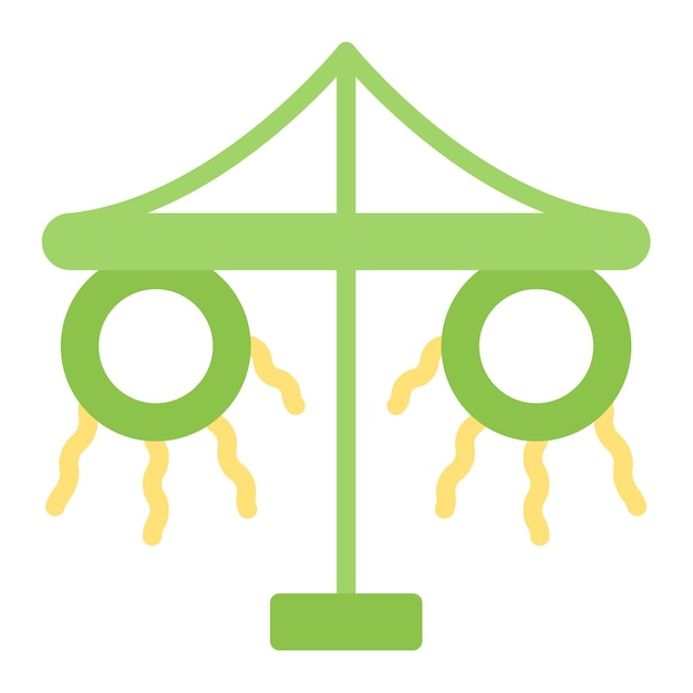 Maypole icon vector image Can be used for Festa Junina