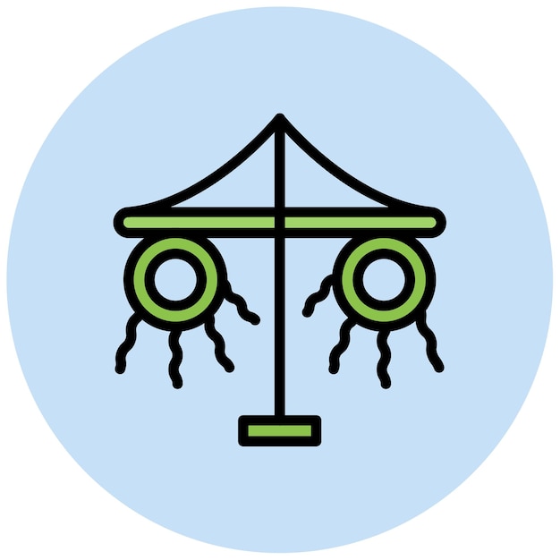 Maypole icon vector image Can be used for Festa Junina