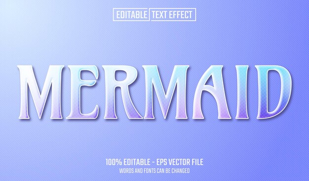 mermaid editable text effect
