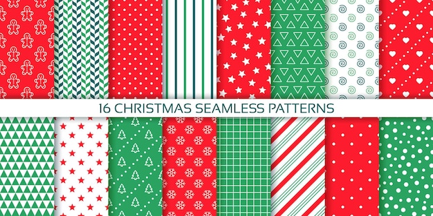 merry christmas patterns seamless background xmas new year textures red green prints wrapping paper