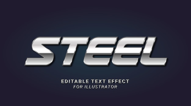 Metallic Editable Text Effect for Illustrator