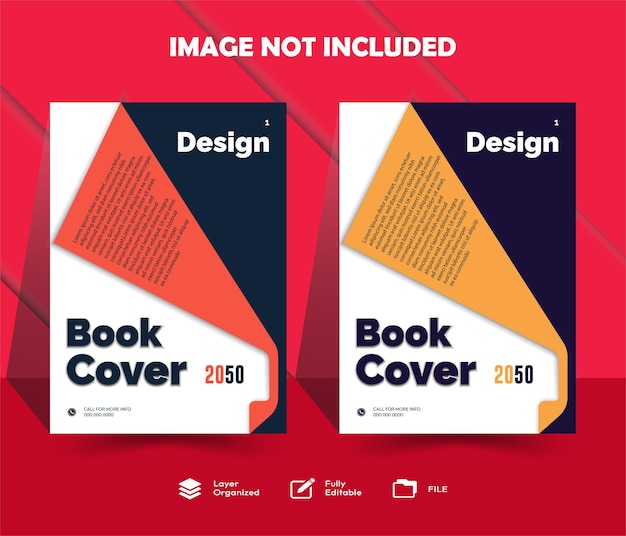 Minimal brochure layout and modern book cover report business flyers poster template
