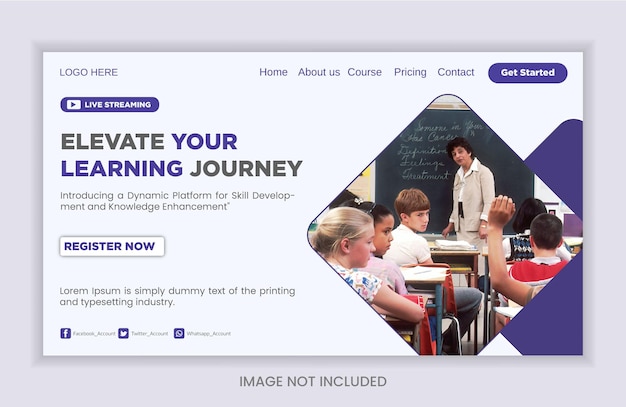 minimal childrens day landing page template