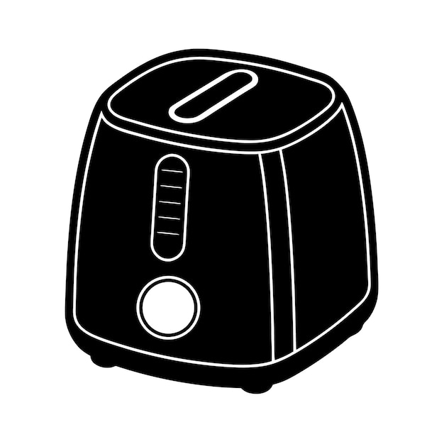 Minimalist Air Fryer Vector Art