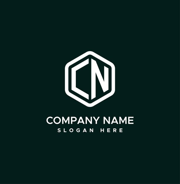 minimalist love initial letter cn logo it will be suitable for which company or brand name start th