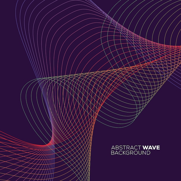 minimalist simple background with wavy lines