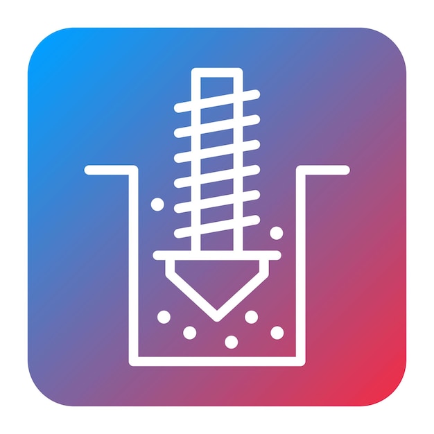 mining drill icon vector image can be used for mining and crafting