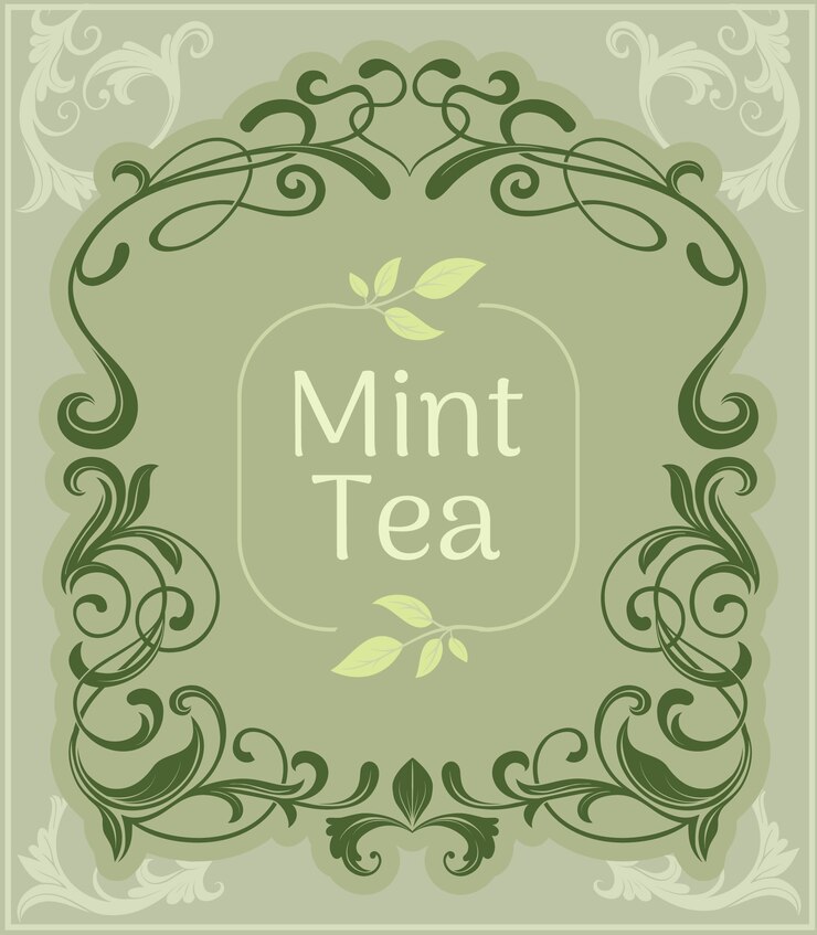 Mint Tea vintage background