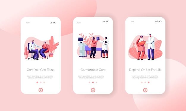 Mobilappside for gravid kvinne ved legetime i klinikk, sett