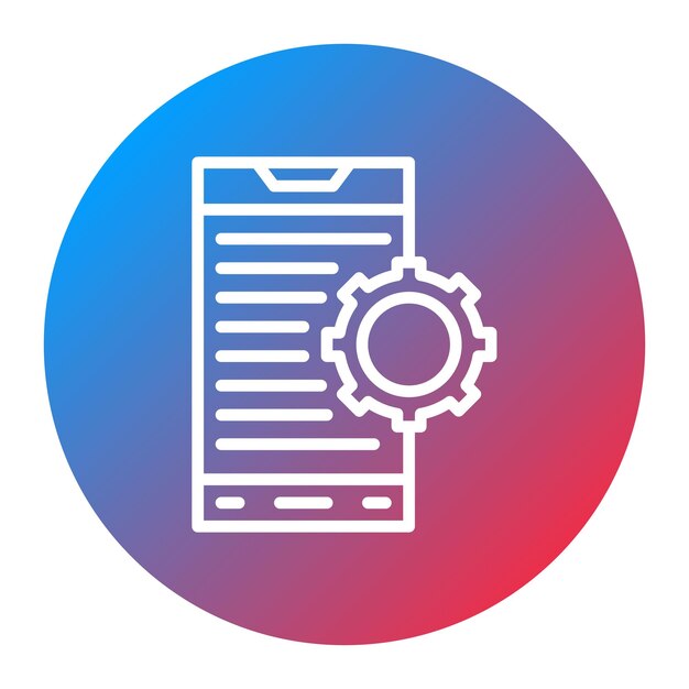 Mobile App Development icon vector image Can be used for Professional Services