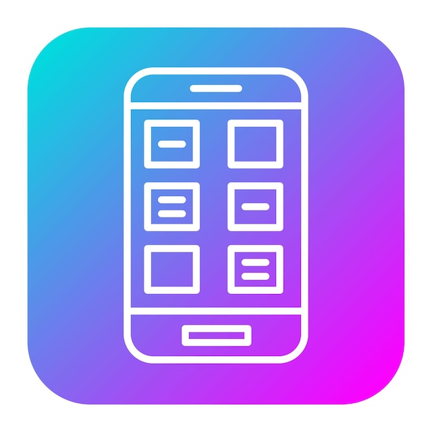 mobile app vector icon can be used for coding and development iconset