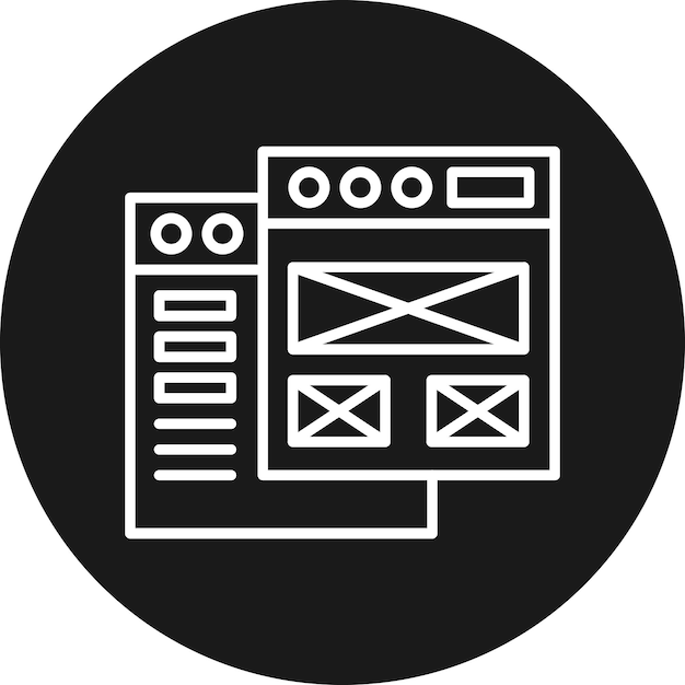 mockup design vector icon can be used for coding and development iconset