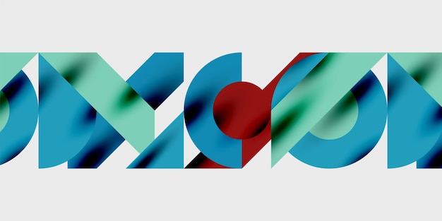 Modern abstract background featuring circles lines and triangles in a dynamic geometric composition Perfect for stylish tech or creativethemed designs