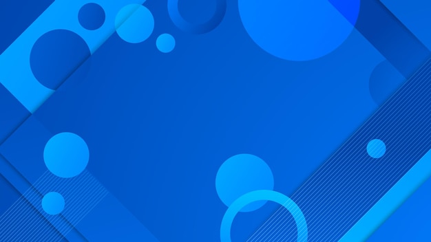 modern abstract blue background with colorful circle element and shiny effect illustration