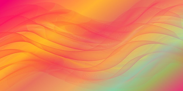 Modern abstract colorful wave shape background