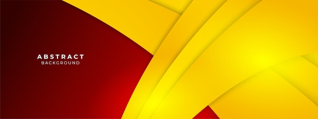 modern abstract red and yellow element design background