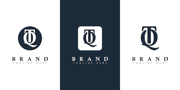 modern and simple letter qt logo suitable for any business with qt or tq initials