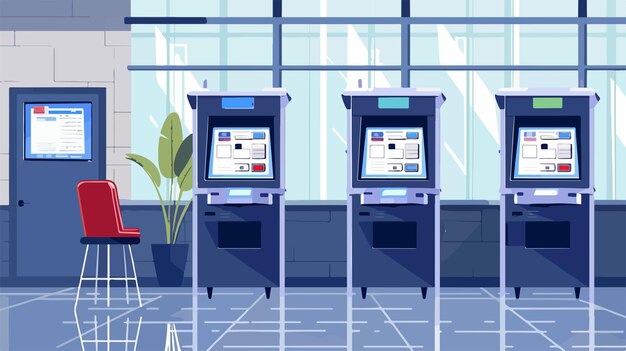 Modern Automated Voting Booth with Secure Electronic System