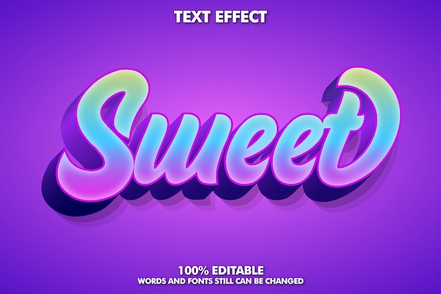 Modern brush font effect for banner and sticker