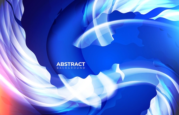 modern custom element vector with wavy stylish with blue color background design template