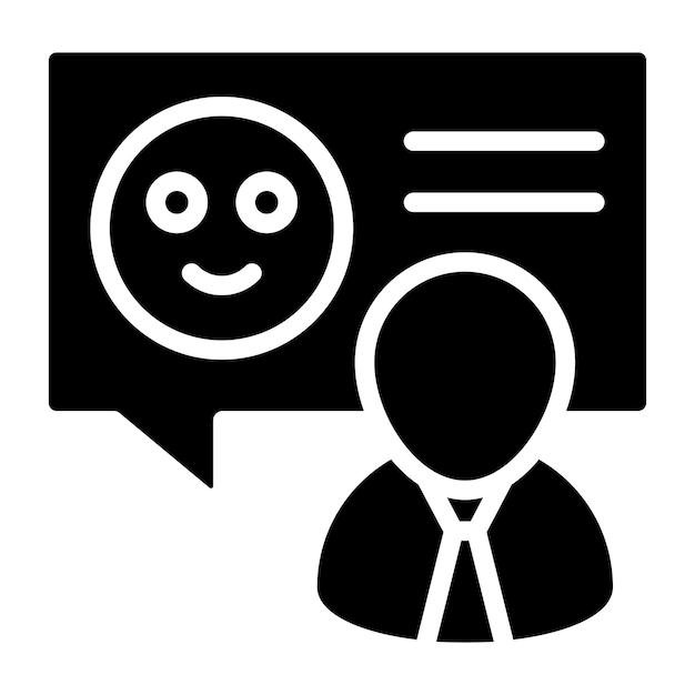 Modern design icon of customer comment