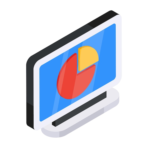 Modern design icon of online data analytics