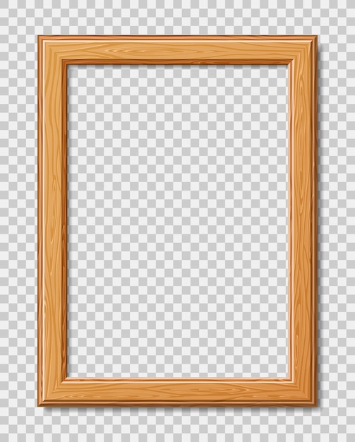 modern frame for photo or pictures with shadow. realistic wooden frame.