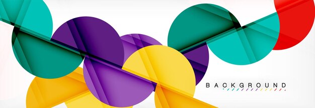 Modern geometrical abstract background circles Business or technology presentation design template brochure or flyer pattern or geometric web banner
