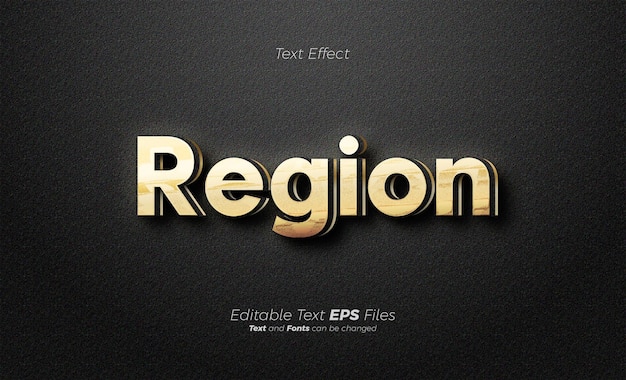 modern gold text effect is simple and clean