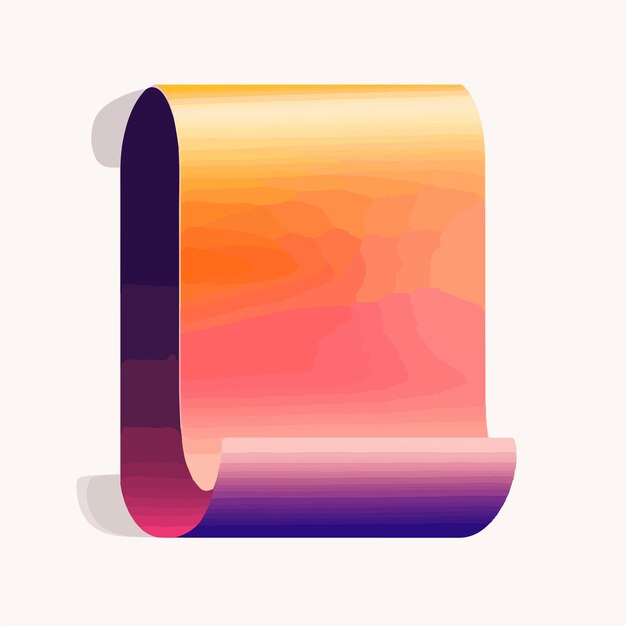 modern gradient style paper document block icon vector