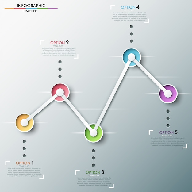 modern infographics timeline template