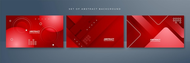 Modern red background Vector abstract graphic design banner pattern presentation background web template