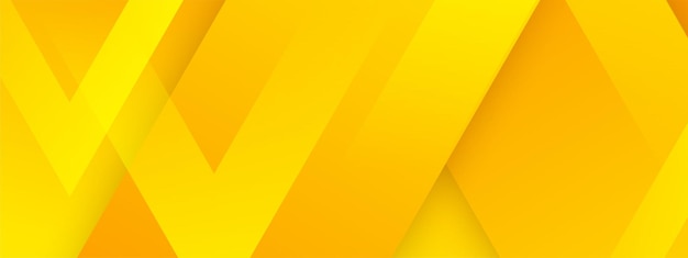 Modern shape yellow overlaping layers abstract background