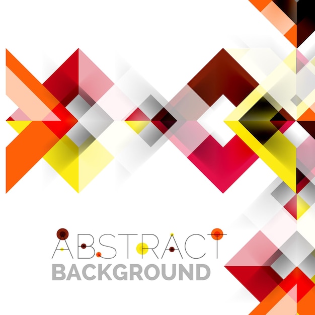 Modern square geometric pattern design on white Business or technology presentation design template brochure or flyer pattern or geometric web banner
