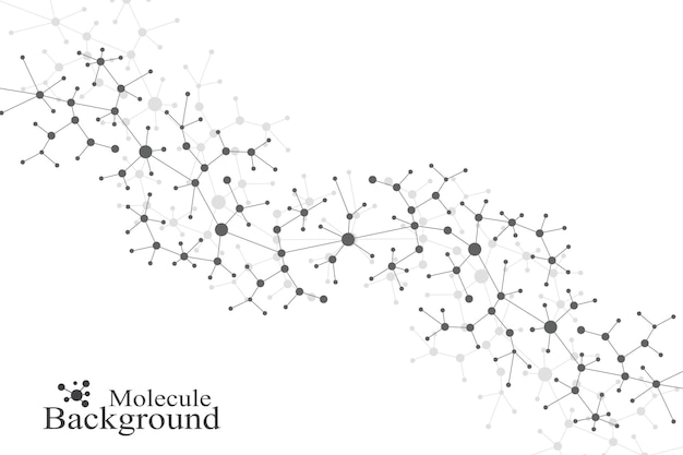 modern structure molecule dna atom molecule and communication background for medicine science techno...