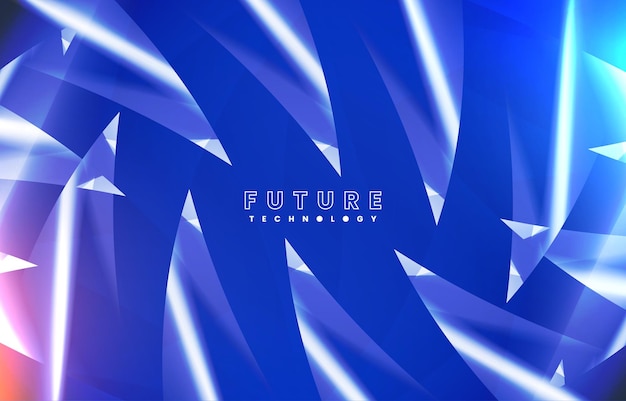 modern technology abstract vector with with blue with white color background design template