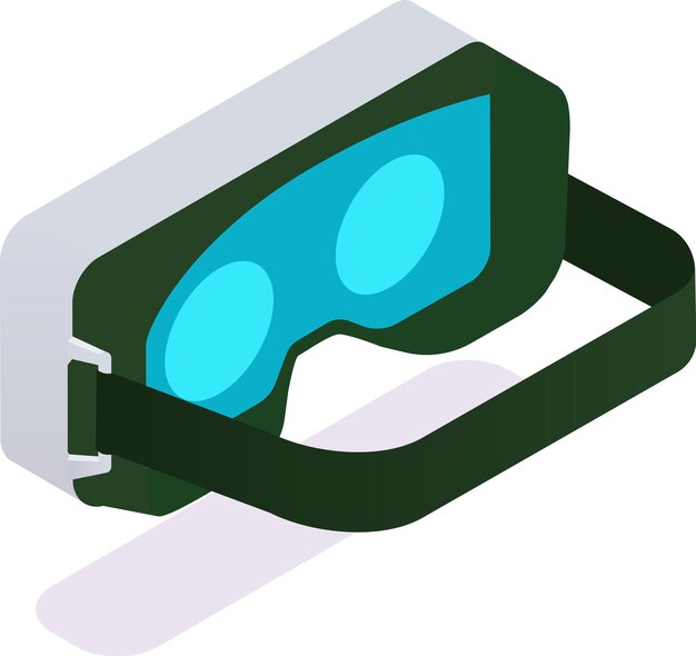 Modern vr goggles featuring vibrant lenses and an adjustable head strap providing access to immersive digital environments and enhancing experiences in virtual worlds