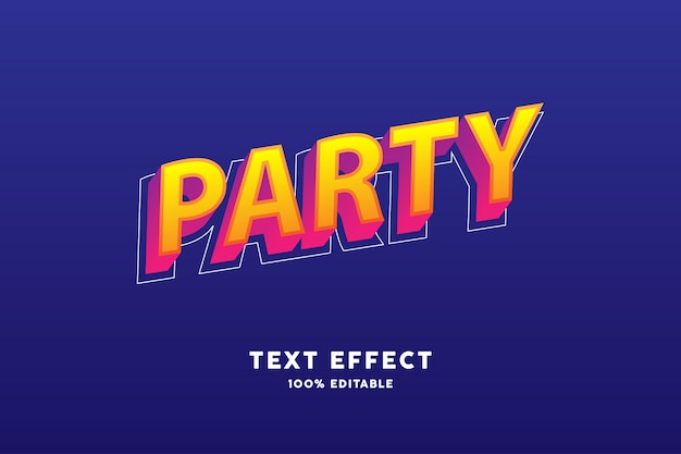 modern yellow red text effect