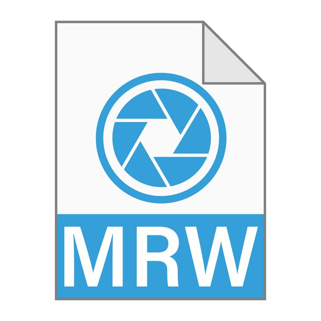 Moderne, flat design av MRW-filikon for nett – enkel stil
